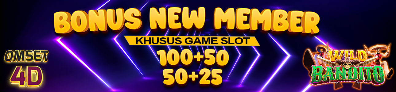 BONUS NEW MEMBER SLOT 50%